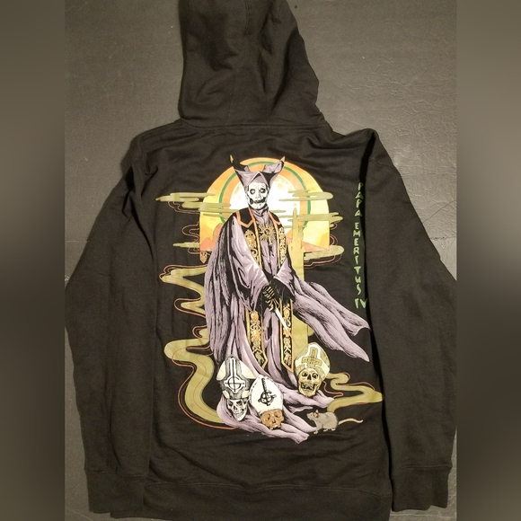 NEW! GHOST MEDIUM DOOM METAL BAND LICENSED PULLOVER SWEATSHIRT HOODIE GRAPHIC - Picture 1 of 4
